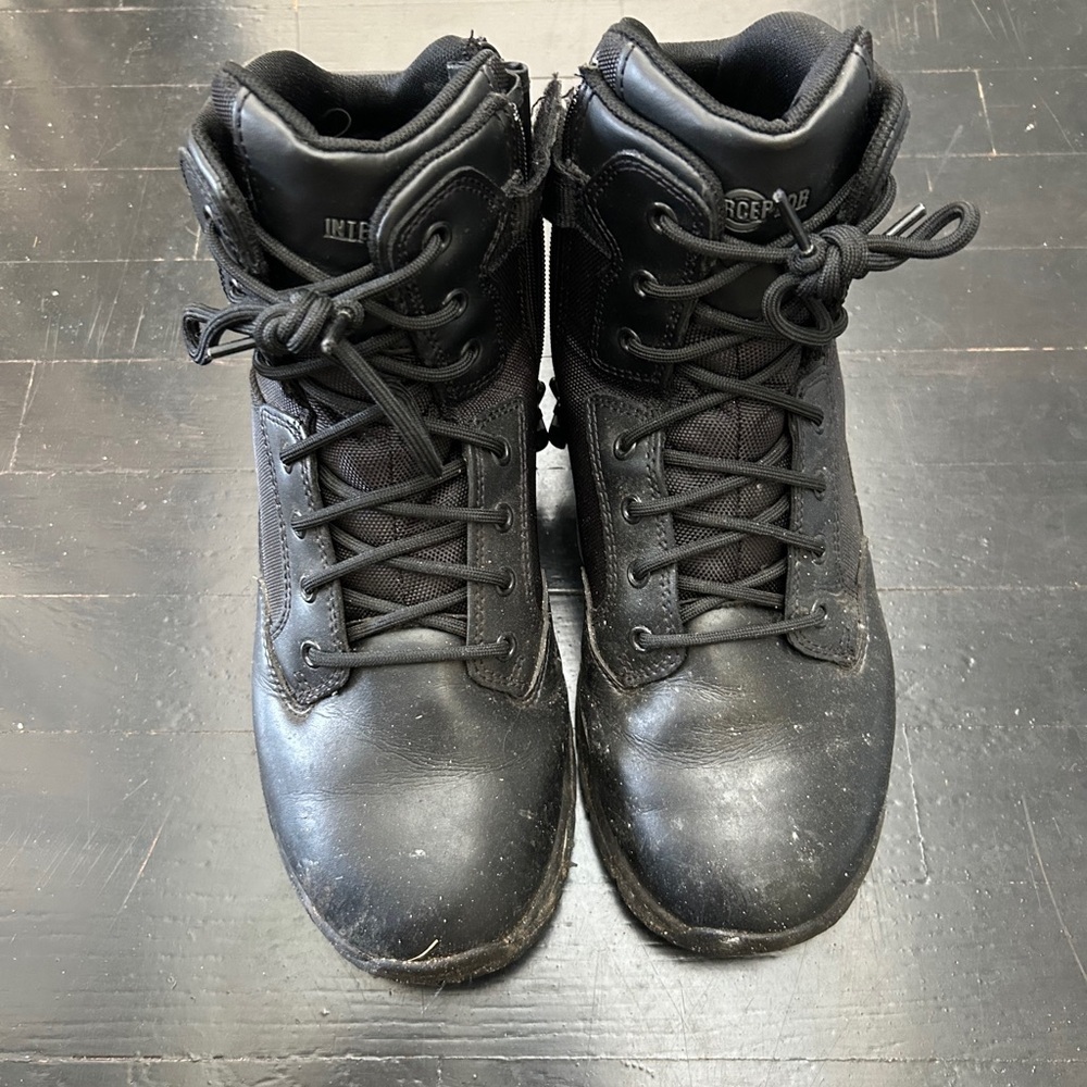 INTERCEPTOR Men's Black Tactical Boots. Size 11
